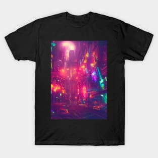 Japan Neon City Lights T-Shirt